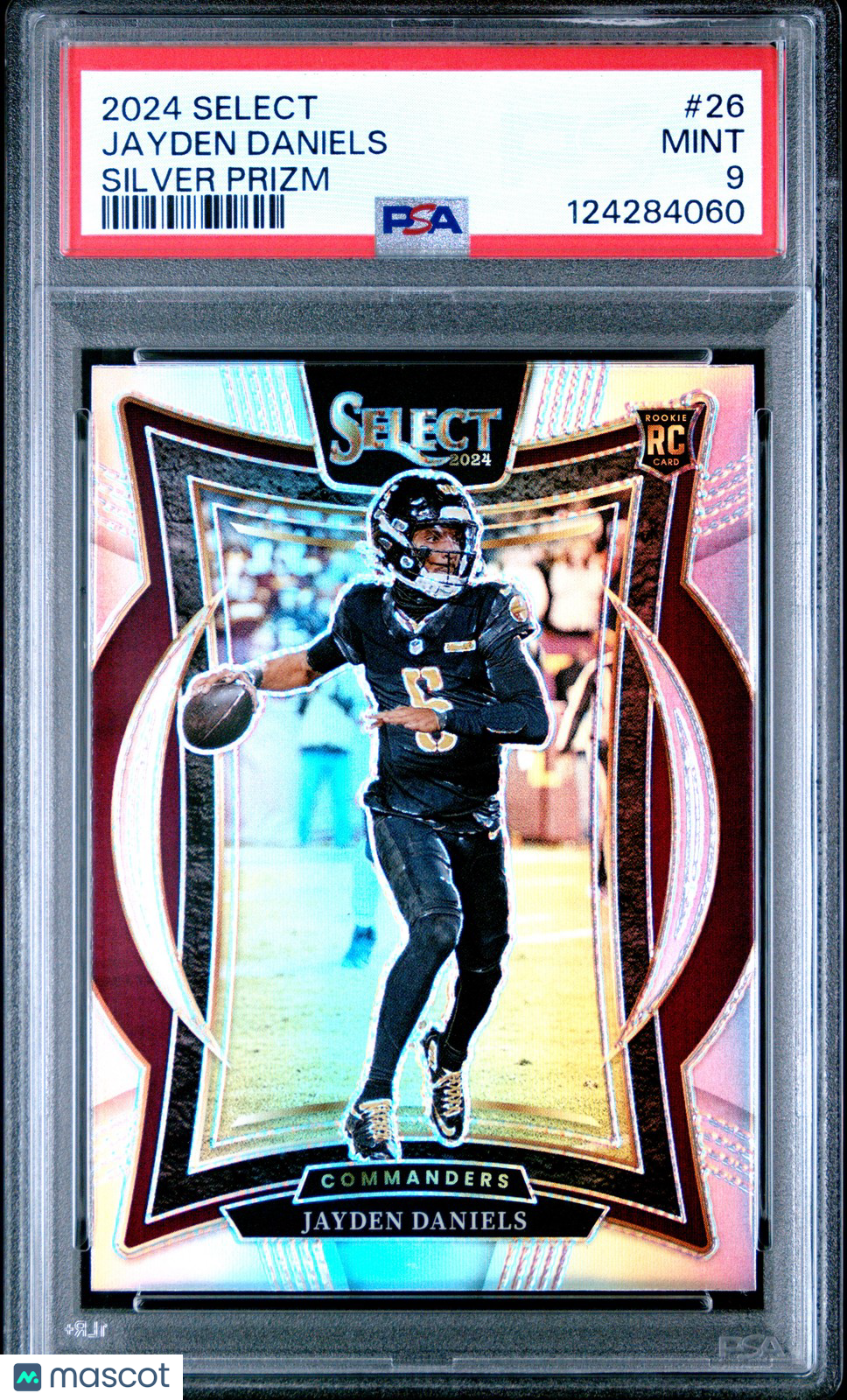 2024 Panini Select Football - JAYDEN DANIELS #26 - SILVER PRIZM - PSA - ROOKIE