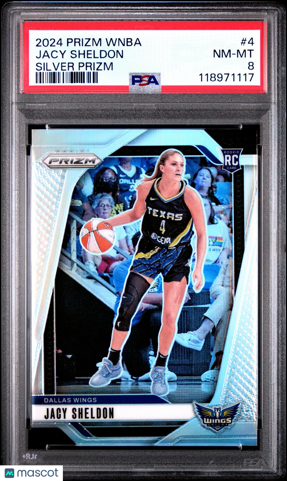 2024 Panini Prizm WNBA - JACY SHELDON #4 - Silver Prizm Rookie - PSA 8 - ROOKIE