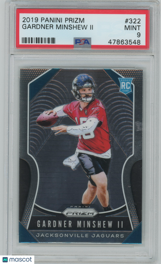 2019 Panini Prizm Gardner Minshew II ROOKIE #322 PSA 9