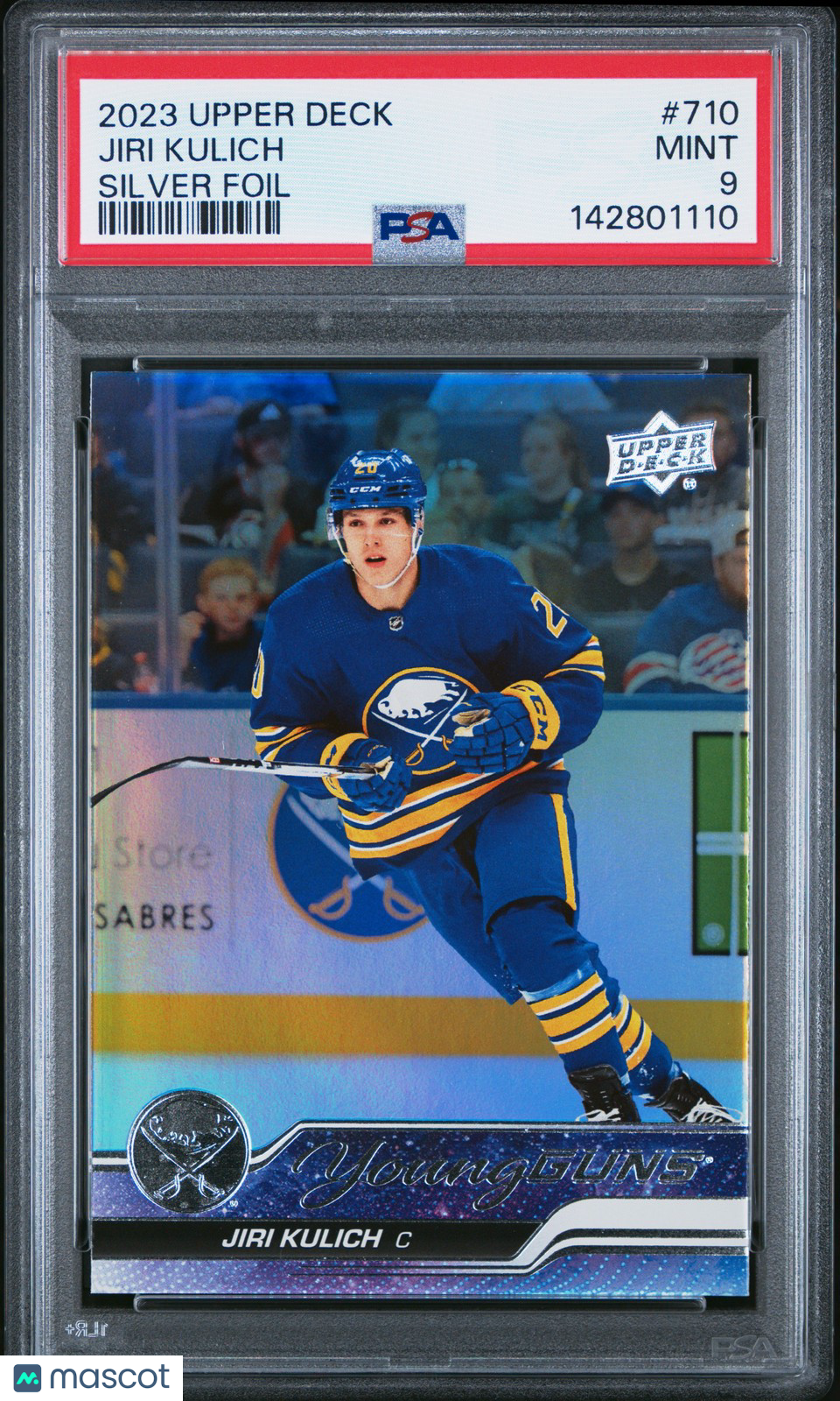 2023 Upper Deck Hockey NHL - Jiri Kulich - YOUNG GUNS ROOKIE - SILVER FOIL - PSA