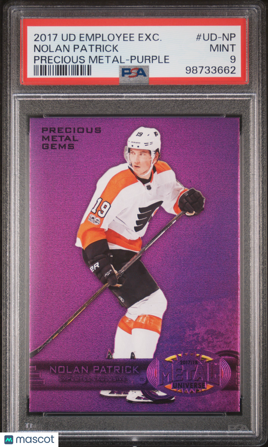 2017 Upper Deck Employee Exclusive Precious Metal-Purple Nolan Patrick PSA