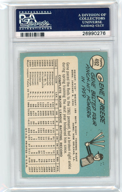 1965 Topps Gene Freese #492 PSA 8