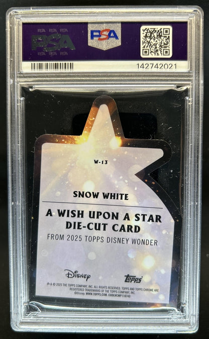 2025 Topps Disney Wonder - Snow White - Wish Upon a Star Chrome Die-Cut - PSA