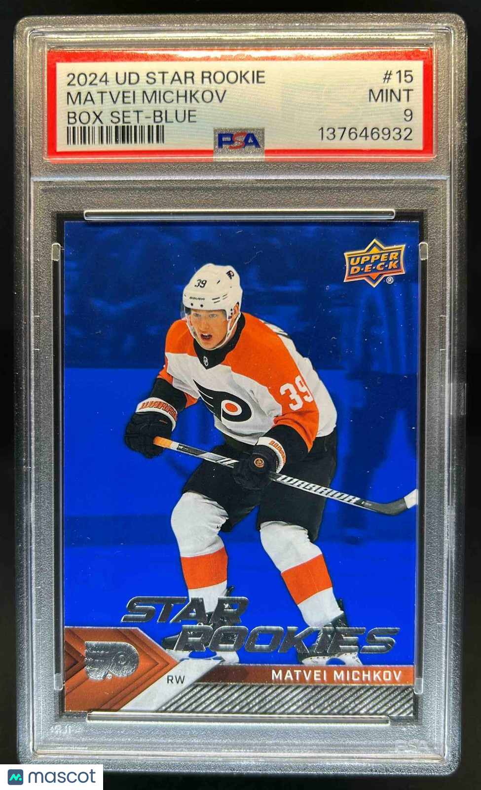 2024 Upper Deck Star Rookies Box Set - Matvei Michkov #15 - Blue - ROOKIE - PSA