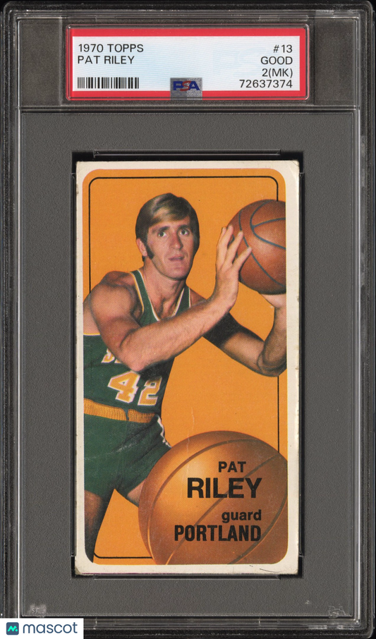 1970-71 Topps Basketball #13 Pat Riley Portland RC - ROOKIE - HOF - PSA