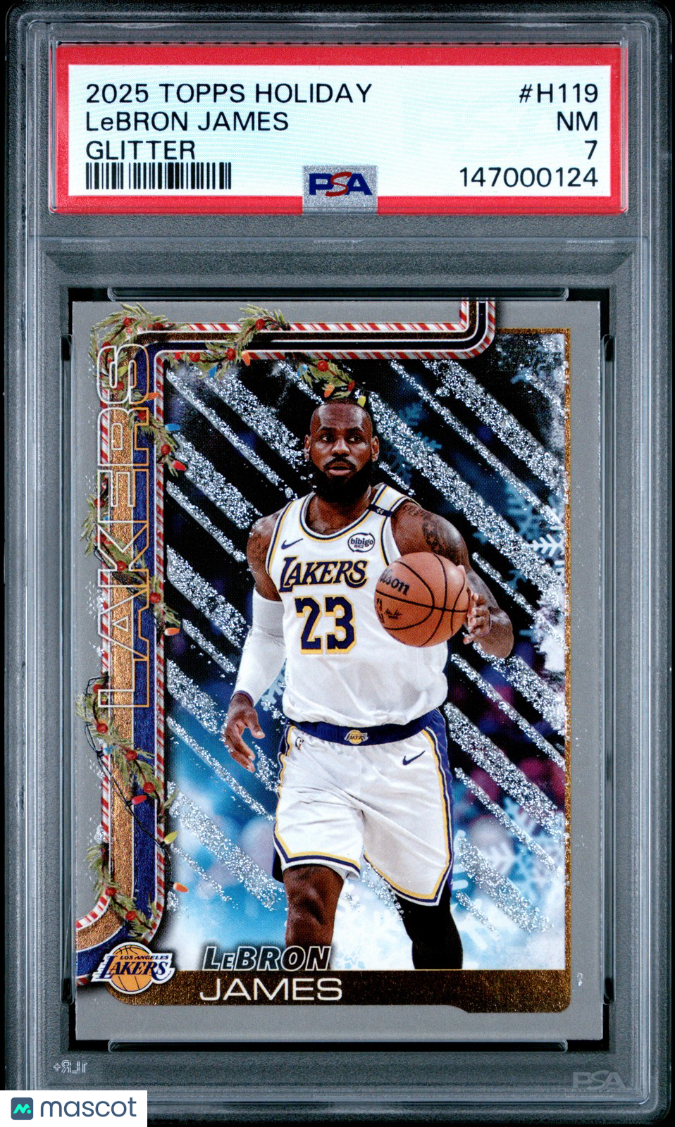 2025 TOPPS HOLIDAY - LeBRON JAMES #H119 - Glitter - PSA - GLITTER