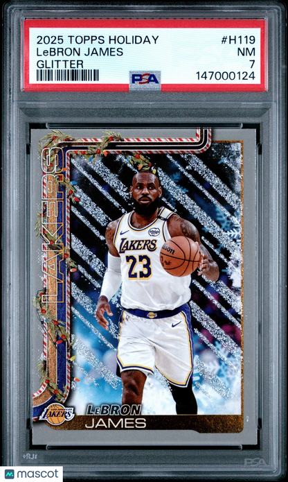 2025 TOPPS HOLIDAY - LeBRON JAMES #H119 - Glitter - PSA - GLITTER