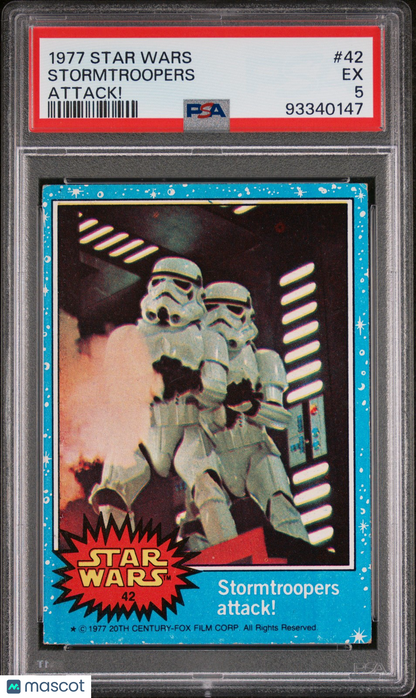 1977 STAR WARS - STORMTROOPERS ATTACK! #42 b - PSA 5