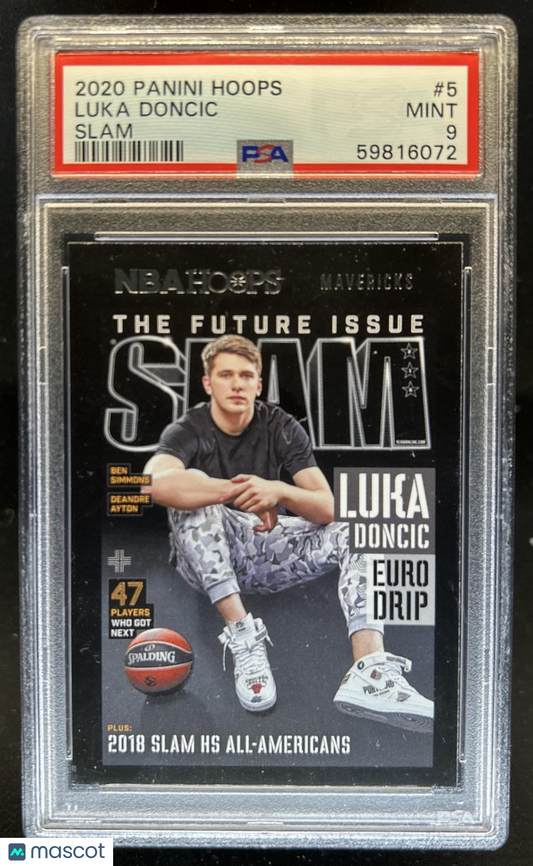 2020 Panini Hoops - Luka Doncic #5 - Slam Magazine - EURO DRIP LUKA - PSA
