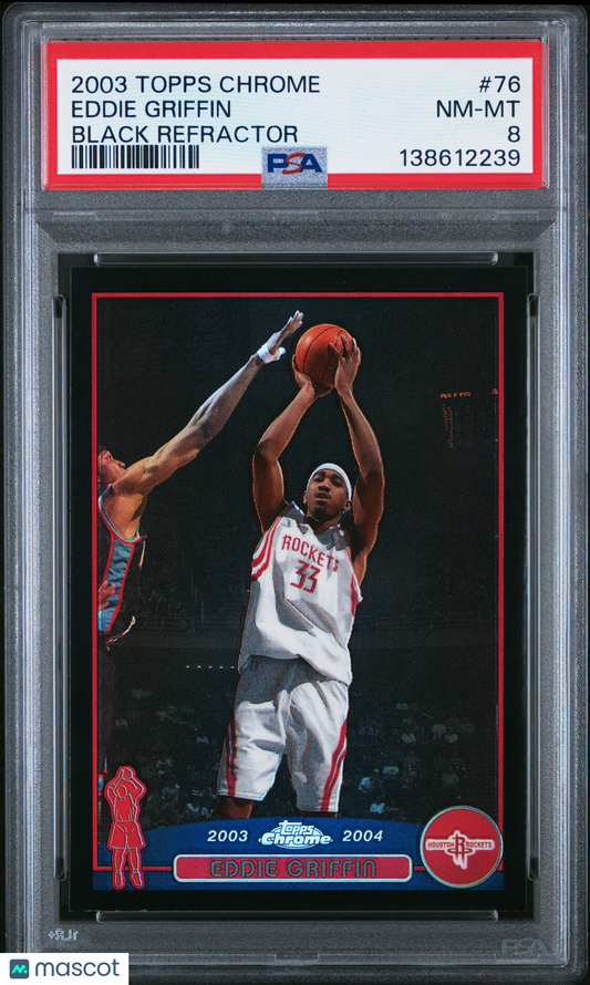 2003 Topps Chrome - Eddie Griffin #76 - Black Refractor /500 - PSA