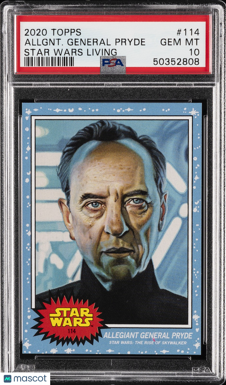 2020 Topps Star Wars Living - Allegiant General Pryde #114 - PSA 10