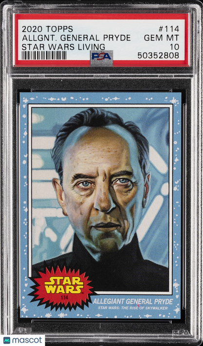 2020 Topps Star Wars Living - Allegiant General Pryde #114 - PSA 10
