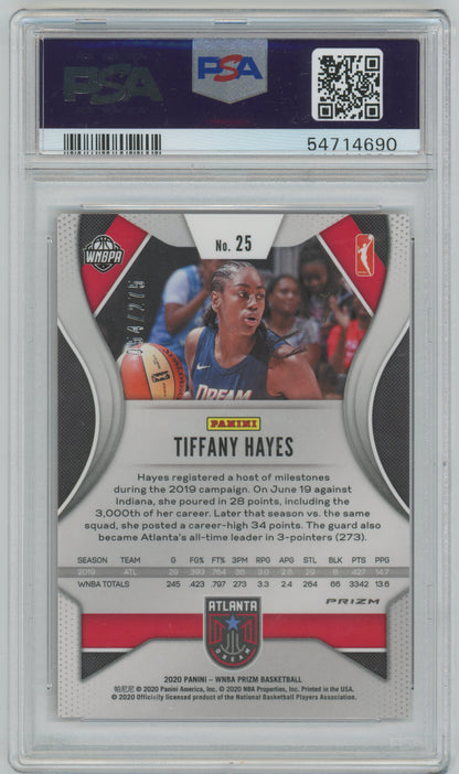 2020 Prizm WNBA Red Prizm /275 - #25 Tiffany Hayes - Dream /275 - PSA 10