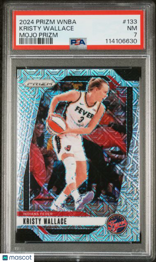 2024 Panini Mojo Prizm WNBA /25 - Kristy Wallace Fever - 25/25 MOJO /25 - PSA