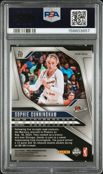 2024 WNBA Prizm - Sophie Cunningham #117 - Silver Prizm - PSA - SILVER PRIZM