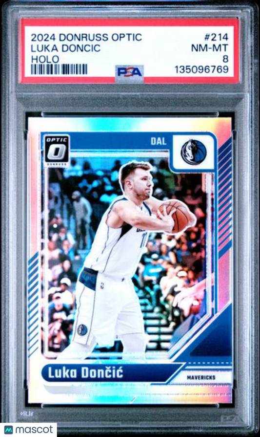 2024 Donruss Optic - Luka Doncic #214 - Holo Prizm - Mavericks - PSA - LUKA Holo