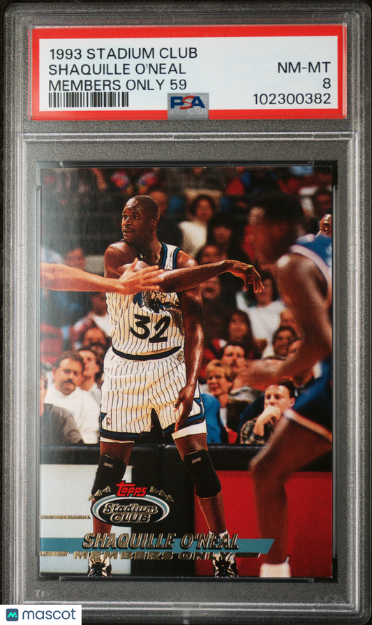 1993 Topps Stadium Club Members Only 59 Shaquille O'Neal PSA 8 Magic - SHAQ