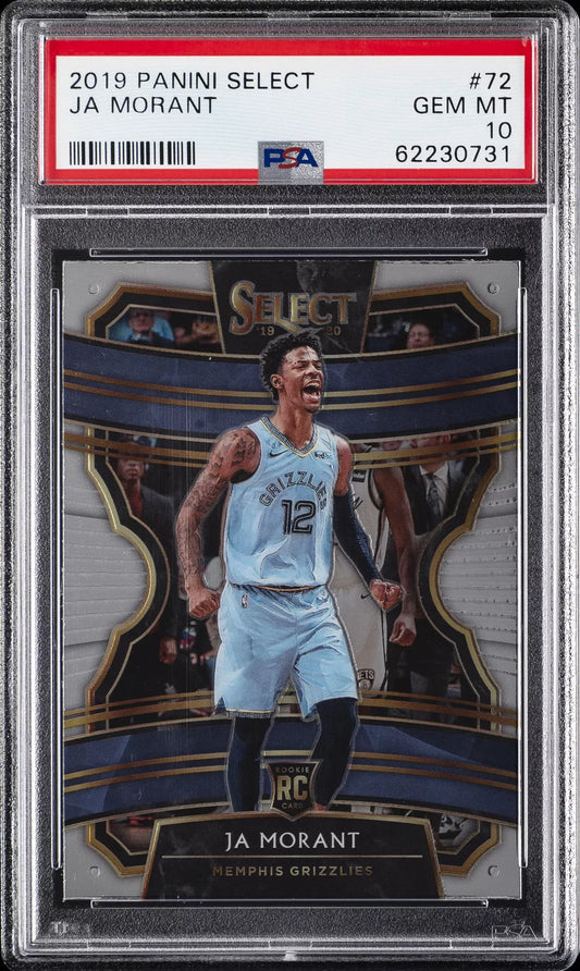 2019 Panini Select Ja Morant ROOKIE #72 PSA 10
