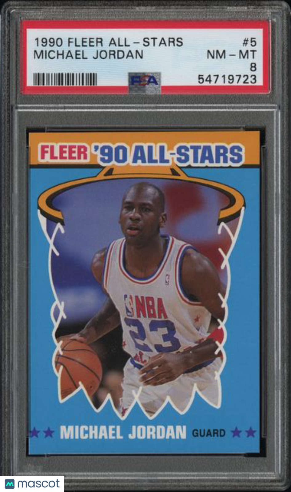1990 Fleer - Michael Jordan #5 - NBA All Stats - MJ HOFer - PSA