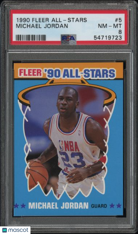 1990 Fleer - Michael Jordan #5 - NBA All Stats - MJ HOFer - PSA