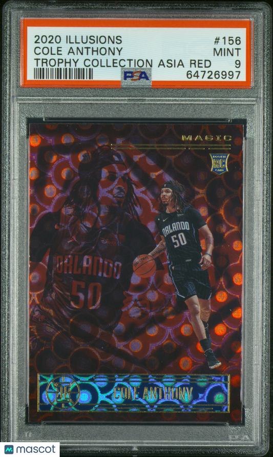 2020 Panini Illusions Trophy Collection Asia Red Cole Anthony - PSA 9 - ROOKIE