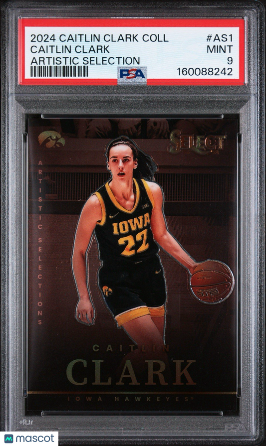 2024 Panini - Caitlin Clark Collection -Select - Artistic Selection ROOKIE - PSA