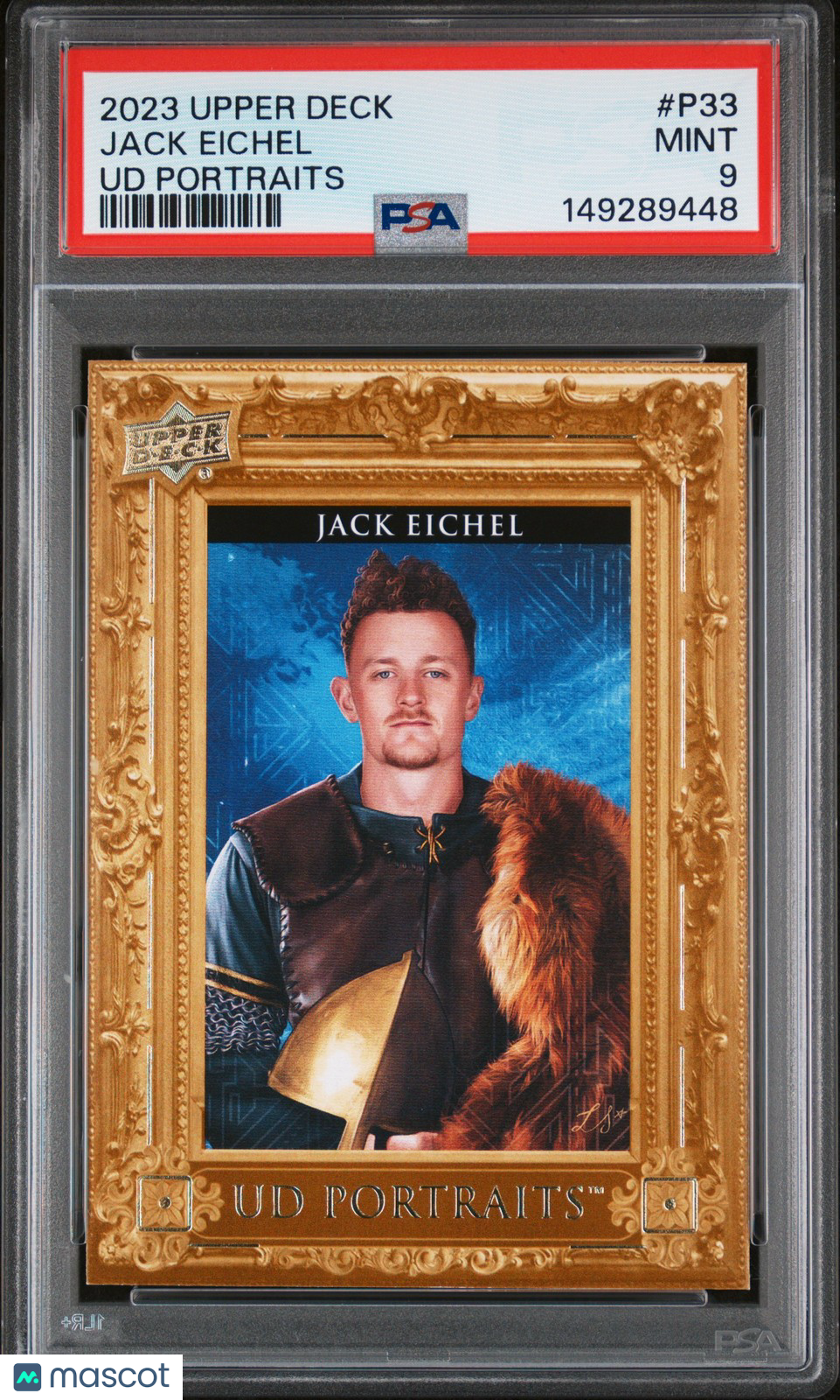 2023 Upper Deck - Jack Eichel #P33 -  UD PORTRAITS - Vegas Golden Knights - PSA