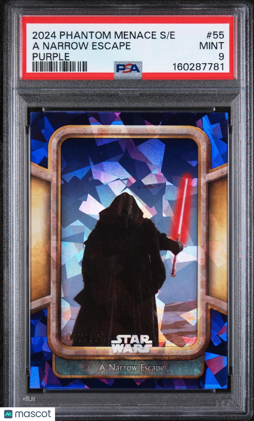 2024 Sapphire Star Wars - A Narrow Escape - PURPLE SAPPHIRE /125 - PSA