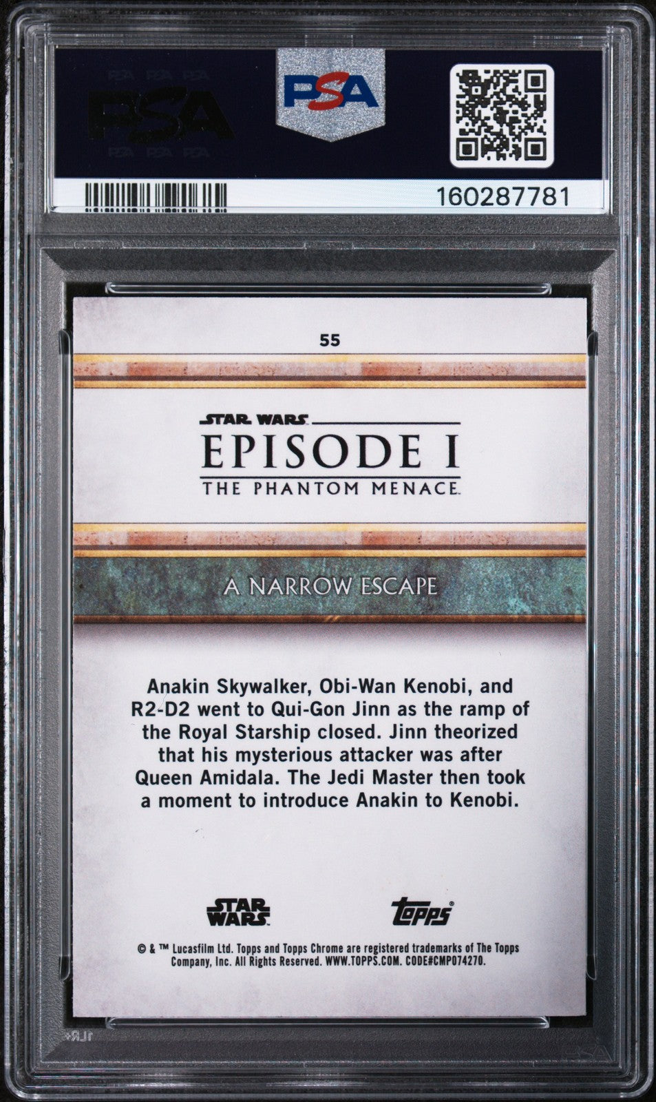 2024 Sapphire Star Wars - A Narrow Escape - PURPLE SAPPHIRE /125 - PSA