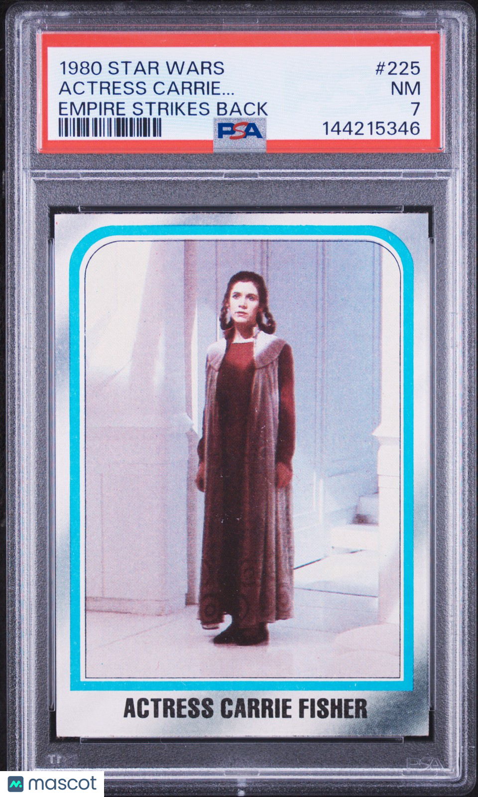 1980 Star Wars - The Empire Strikes Back -  Actress Carrie Fisher #225 - PSA 7