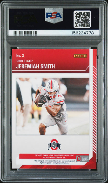2024 Panini The Ohio State NIL- Jeremiah Smith -Contenders School Colors - PSA 8