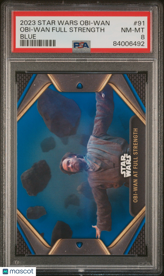 2023 Chrome Star Wars - Obi-Wan - Obi-Wan Full Strength #91 - Blue - PSA