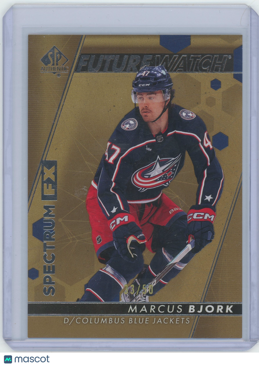 2022-23 SP Authentic Hockey Marcus Bjork #S-52 Future Watch Gold 33/50