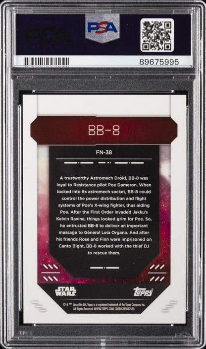 2023 Topps Finest Star Wars - BB-8 #FN38 - Orange /25 - PSA - Orange /25