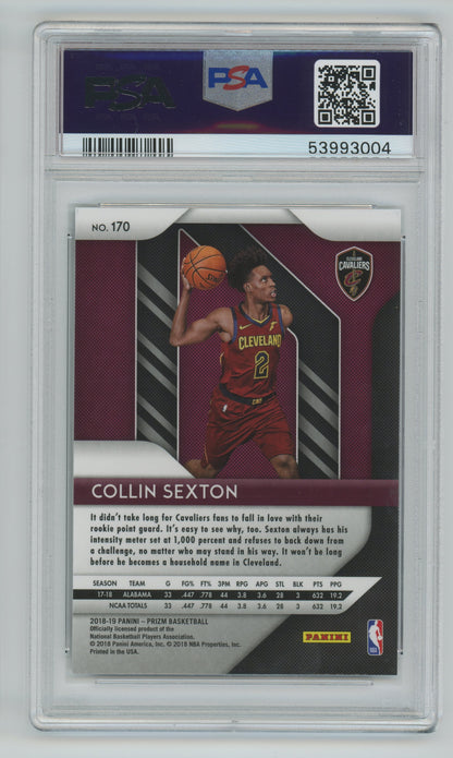 2018 Panini Prizm Collin Sexton ROOKIE #170 PSA 9