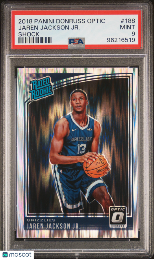 2018 Donruss Optic Shock Prizm #188 Jaren Jackson Jr. RC ROOKIE - PSA 9 - ROOKIE