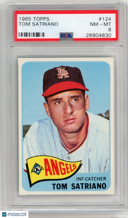 1965 Topps Tom Satriano #124 PSA 8