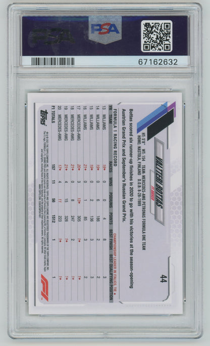 2021 Topps Chrome Formula 1 Valtteri Bottas #44 PSA 10