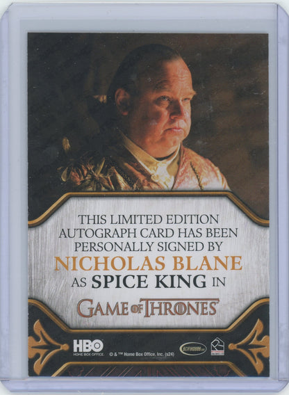 Nicholas Blane as Spice King - Game of Thrones: Legends of the Realm
