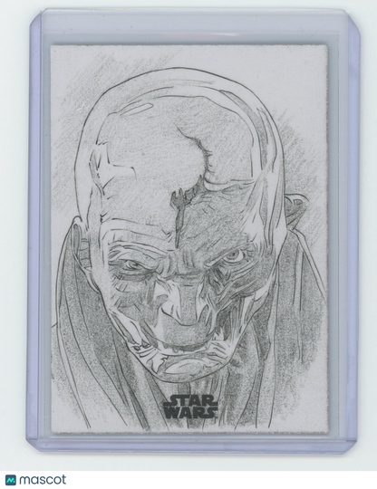 2024 Star Wars Galaxy Supreme Leader Snoke 1/1 Sketch Card