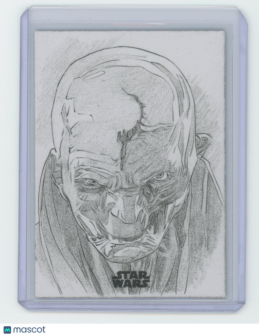 2024 Star Wars Galaxy Supreme Leader Snoke 1/1 Sketch Card