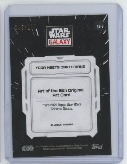Star Wars Galaxy Yoda Meets Darth Bane 148/199 #AS-9