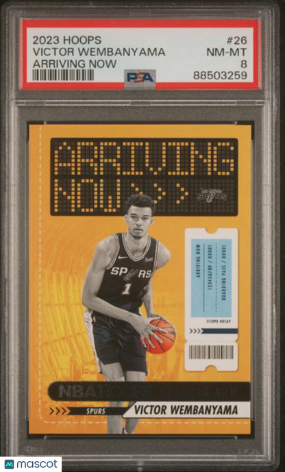2023 Hoops - Victor Wembanyama #26 - ROOKIE - Arriving Now - ROOKIE - PSA