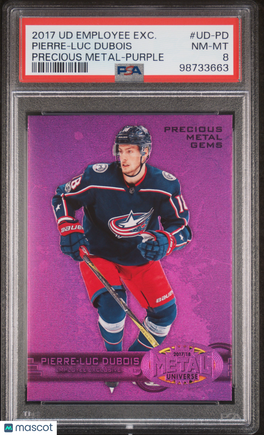 2017 Upper Deck Employee Exclusive Precious Metal-Purple Pierre-Luc Dubois PSA