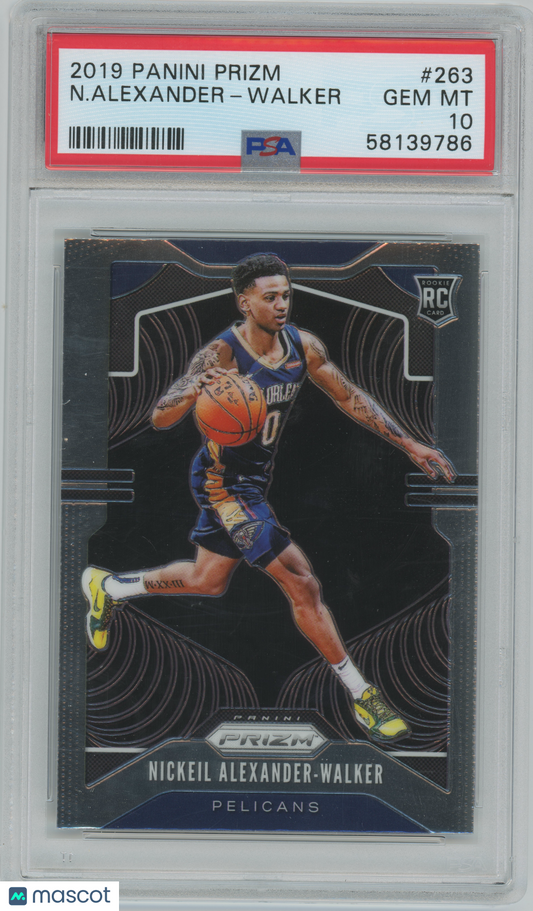 2019 Panini Prizm - Nickeil Alexander-Walker #263 - ROOKIE - PSA 10