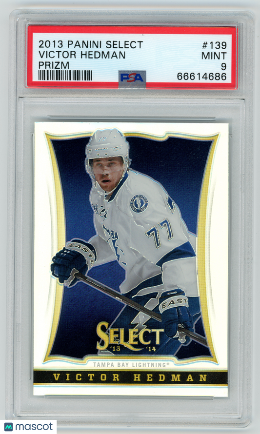 2013 Panini Select Hockey - Victor Hedman #139 - Prizm - PSA - Silver Prizm