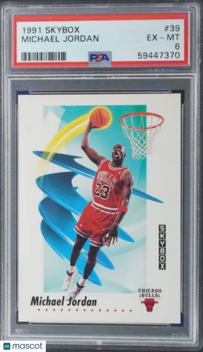 1991 SkyBox NBA - Michael Jordan #39 - PSA 6