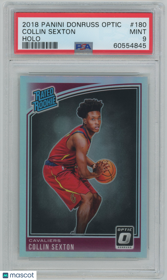 2018 Panini Donruss Optic Collin Sexton ROOKIE #180 Holo PSA 9