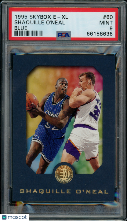 1995 Skybox E-XL - Shaquille O'Neal #60 - Blue - PSA 9