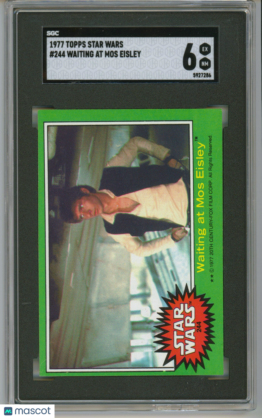 1977 Topps Star Wars #244 Waiting at Mos Eisley SGC 6 EX-NM